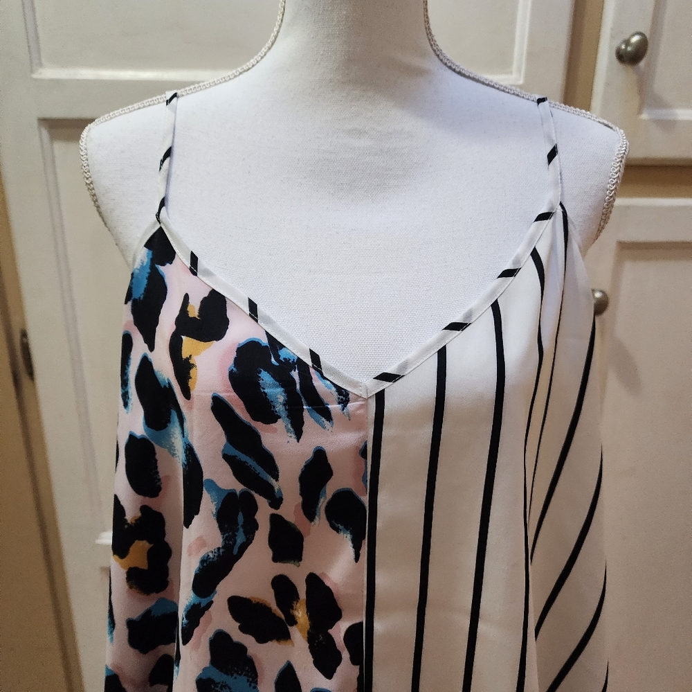 SHEIN Women's Stripped and Leopard Print Cami Top - Picture 6 of 13